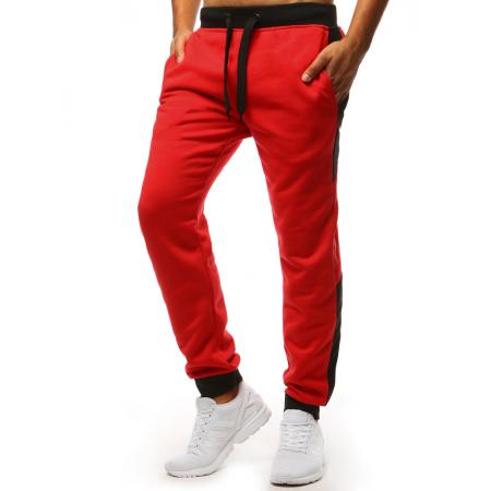 Pánské kalhoty STYLE tepláky červené
