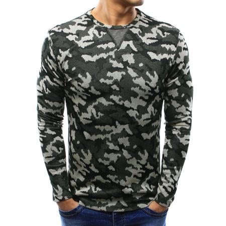 Pánsky štýlový sveter woodland camo