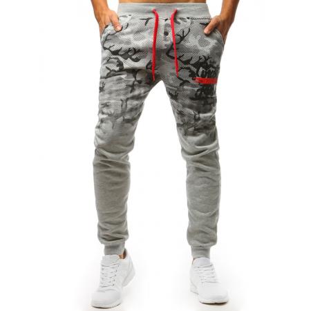 Pánske STYLE tepláky šedej