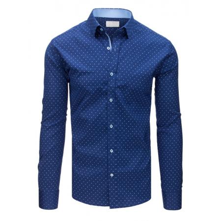 ELEGANT férfi ing mintás kék