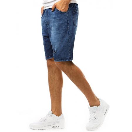 Pánske MODERN kraťasy denim look rifľové tmavo modré