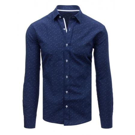 ELEGANT férfi ing mintás kék