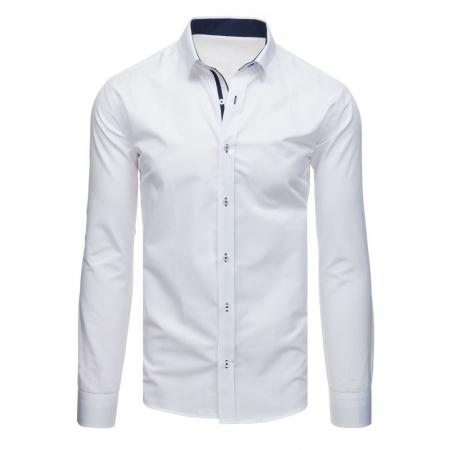 Pánská elegantní košile se vzorem bílá