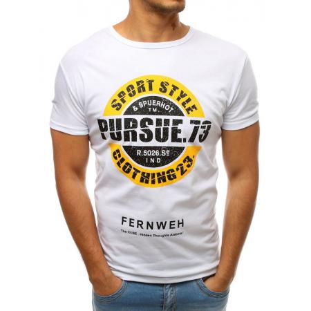 Pánske STYLE tričko s potlačou bielej