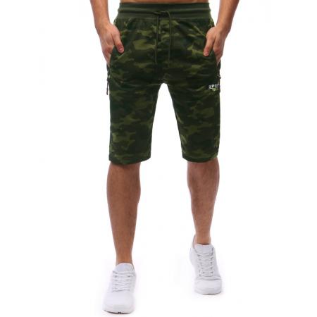 Pánske teplákové kraťasy woodland camo
