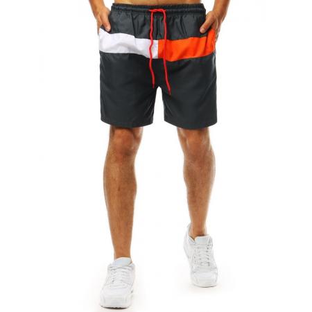 Férfi sötétszürke nadrág SHORT