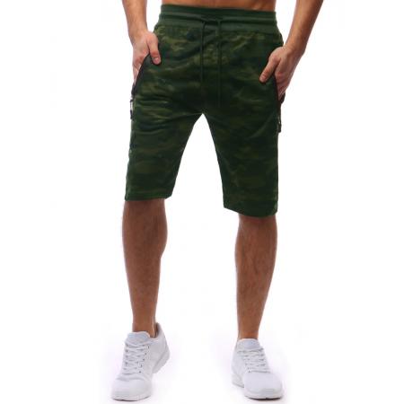 Pánské teplákové kraťase woodland camo maskáčové