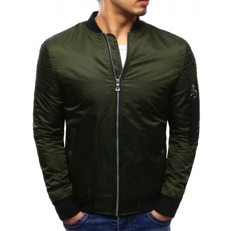 Pánska štýlová bunda bomber jacket zelená