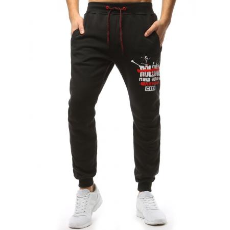 Pánske STYLE nohavice tepláky čierne