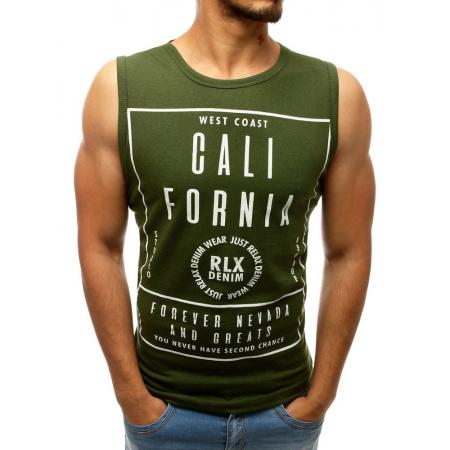 Férfi ingek MAN nyomtatott khaki