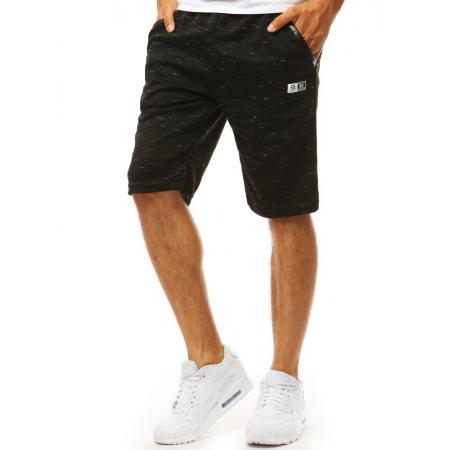 Pánské teplákové SHORT kraťasy černé