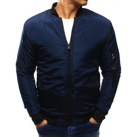 Pánská bunda bomber jacket tmavě modrá