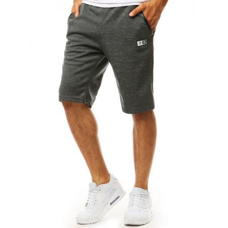 Pánske teplákové SHORT kraťasy tmavošedej