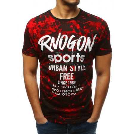 Férfi ing piros print