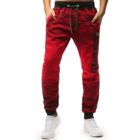 Pánske STYLE nohavice tepláky červená