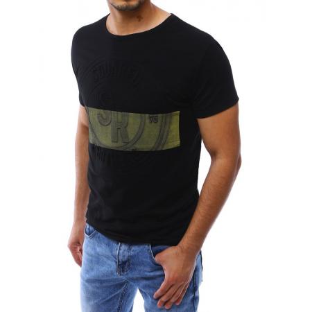 Pánske tričko t-shirt s potlačou čiernej RX4223