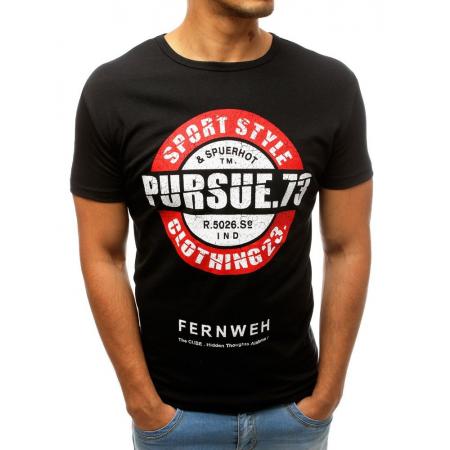Pánske STYLE tričko s potlačou čiernej