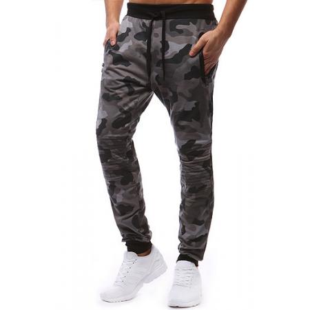 Pánske tepláky camo šedej