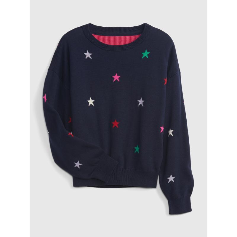 Dětský pletený svetr hvězdičky