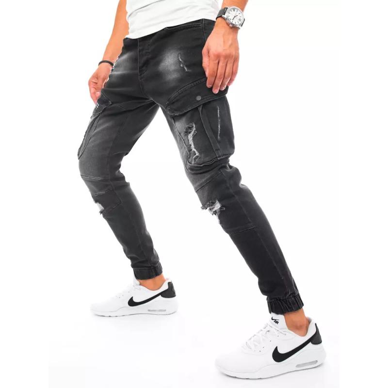 Pánske bojové džínsy čierne