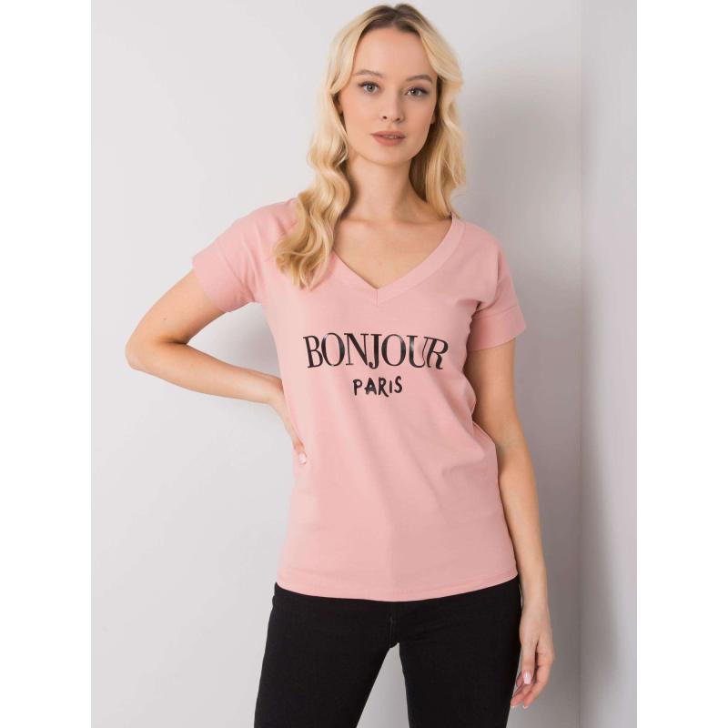 Dámské tričko s nápisem EMILLE světle růžové 