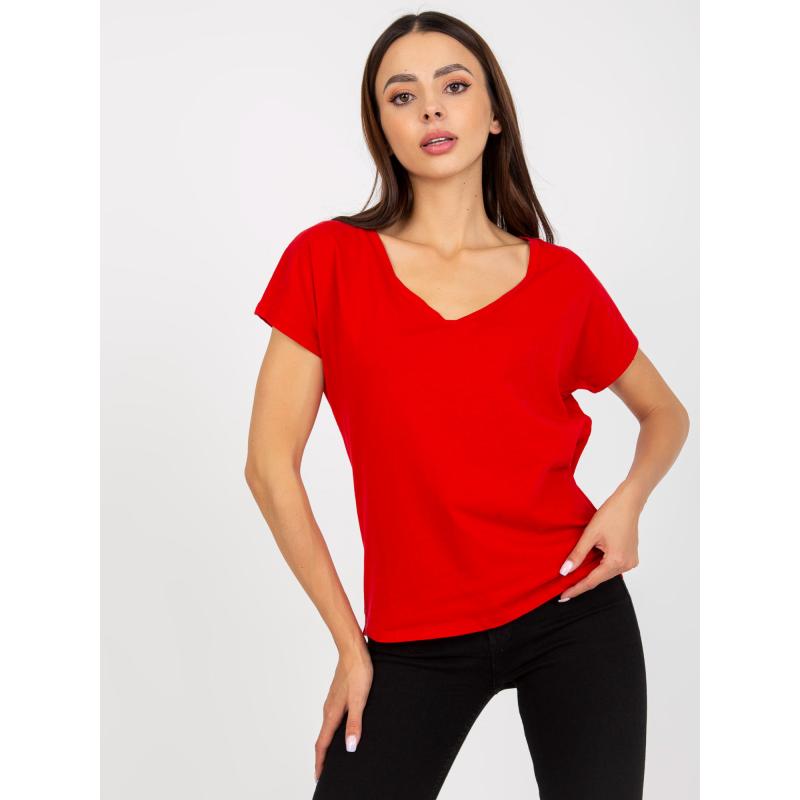 Dámské tričko bavlněné ANIA červené  