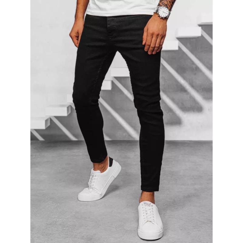 Pánske nohavice džínsové E05 čierne