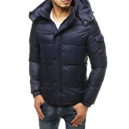 Férfi téli kabát steppelt kék tx3492