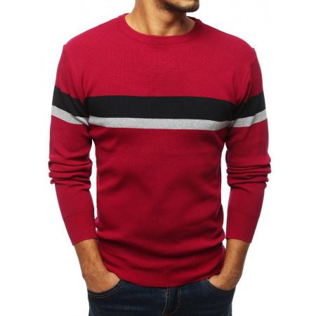 Férfi elegáns pulóver Bordo