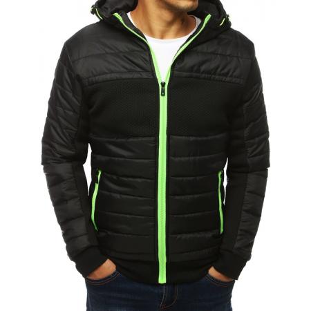 STYLE Férfi átmeneti kabát bélelt / steppelt fekete