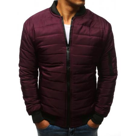 Pánská STYLE bunda prošívaná bomber jacket bordó