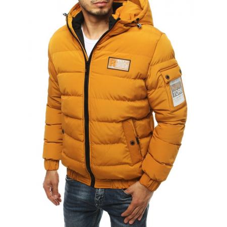 Férfi steppelt kabát téli kapucnival tx3524