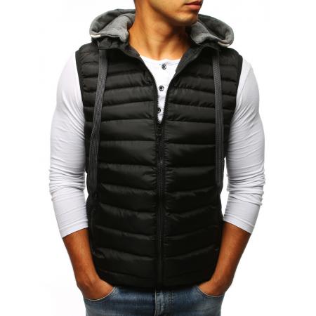 Pánská vesta STYLE prošívaná černá