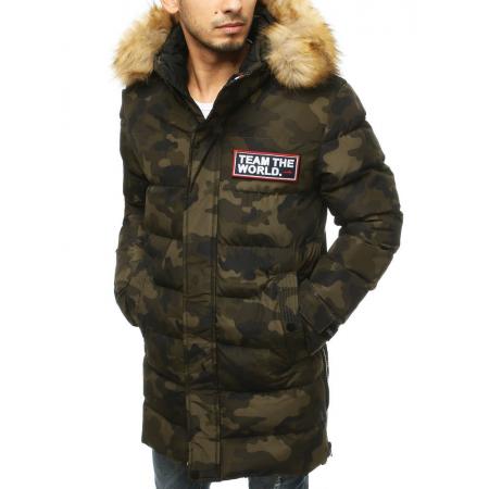 Pánska zimná bunda prešívaná camo tx3518