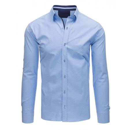 Pánska STYLE košeľa elegantná sa vzormi modrá