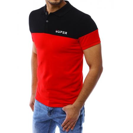 Polokošile pánská černo-červená PX0297