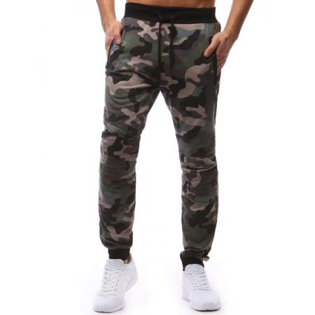 Pánske tepláky woodland camo maskáčové
