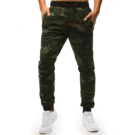Pánske nohavice zelené camo