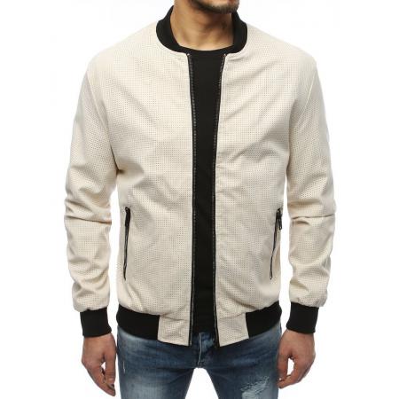 Pánska bunda bomber jacket ecru TX3176