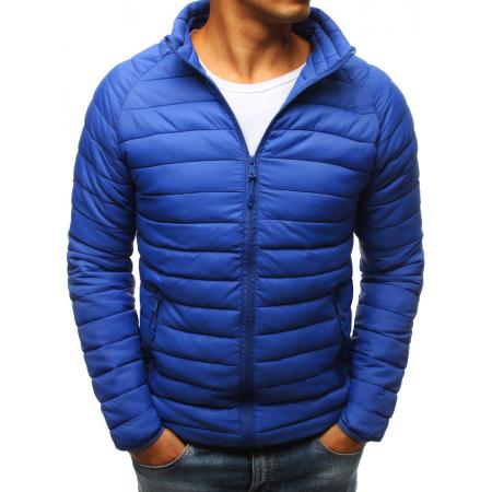 Pánska STYLE bunda prešívaná modrá