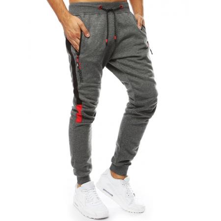 Pánské kalhoty tepláky jogger antracitové