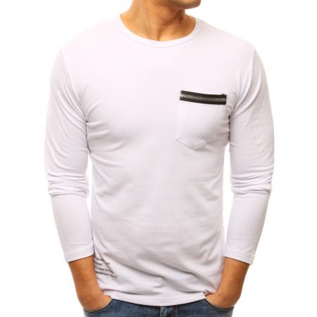 Pánské Long sleeve triko s potiskem bílé