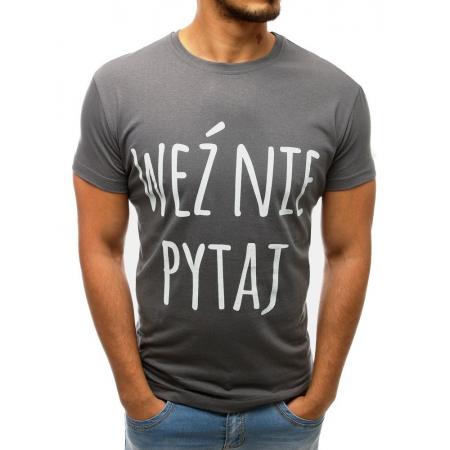 Pánské triko MAN s potiskem šedý