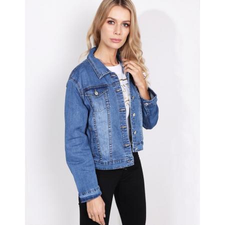 Bunda dámská jeansová MILLA modrá