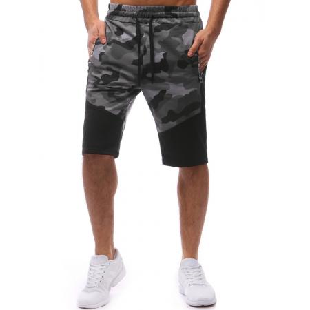 Pánské teplákové kraťase camo ORIGINAL šedé