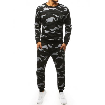 Pánska tepláková súprava camo čierny