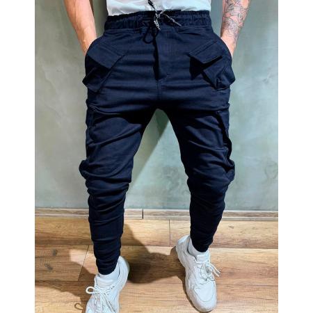 Pánske jogger nohavice, granátové UX2635