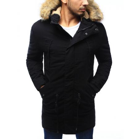 Pánská bunda parka zimní černá