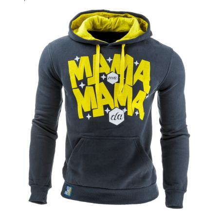 Pánská stylová mikina s kapucí grafitová