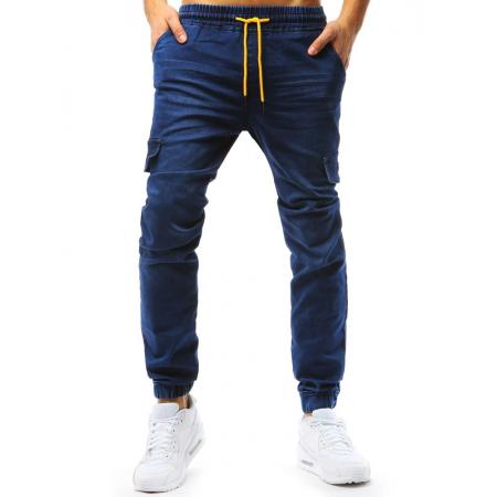 Pánske JOGGER denim look modré